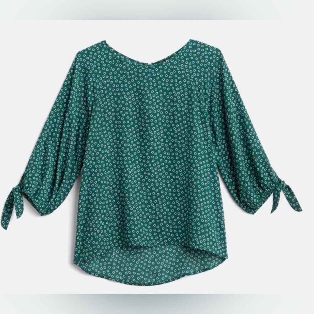 Papermoon Stitch Fix Larie Tie Sleeve Blouse Size Large